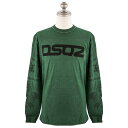 DSQUARED2 ディースクエアード ロングTシャツ S71GD1277 S22507 OVER SURF T-SHIRT メンズ トップス 長袖 727 MILITARY GREEN ミリタリーグリーン