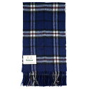 BARBOUR バブアー マフラー USC0137 NEW CHECK TARTAN SCARF メンズ 男性 マフラー チェック NY71/NAVYTHOMPSON ネイビー