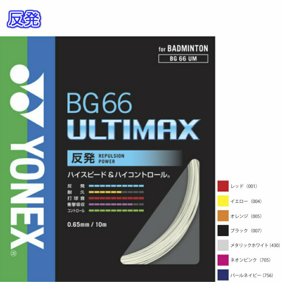 【ポイント5倍】★13時までのご注文で即日出荷★BG66UM BG66アルティマックス BG66UM ヨネックス YONEX バドミントン ガット ストリング