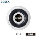 【ポイント5倍】TSGT302　G-TOURシリーズ　G-TOUR3 16LGA　テニス　ガット　220m　ブラック　ゴーセン　GOSEN