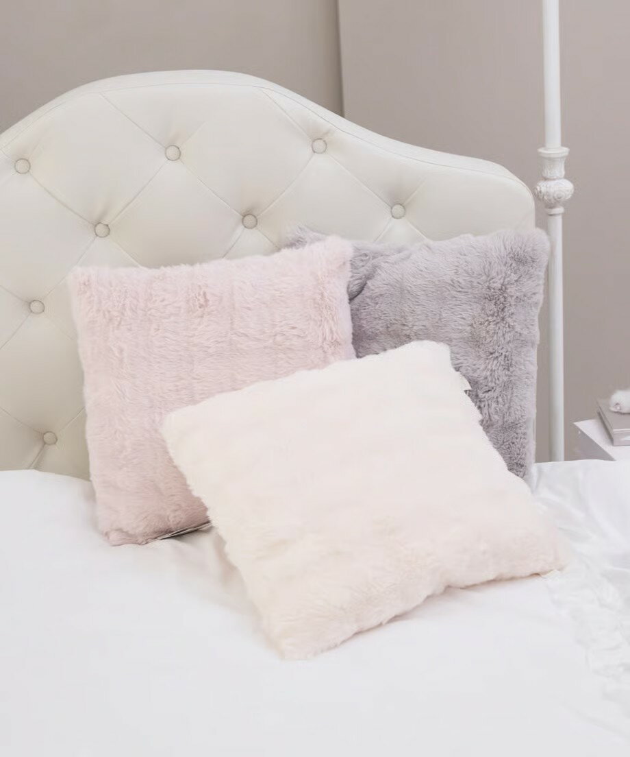 【送料無料】ラビットファークッション｜ ラルムドラパン ガーリーインテリア 可愛い ピンク フレンチ..