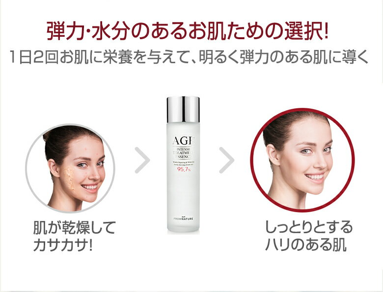 【 4000円ポッキリ 送料無料 】化粧水 美肌 美容 エッセンス セット お買い得 ガラクトミセス FROMNATURE フロムネイチャー エイジ トリートメント エッセンス 2個セット 美容液 化粧水 インスタ映え 正規品 韓国コスメ