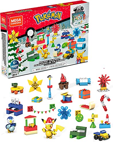 メガコンストラックス(MEGA CONSTRUX) ポケモンアドベントカレンダー ピカチュウ&ポッチャマ ピカチュウ&ポッチャマ フィギュア付