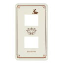【マラソン最大46倍】オーム電機 ファッションプレート ウサギ 2口用 スイッチカバー スイッチプレート コンセントプレート コンセントカバー 壁スイッチ用 HS-U