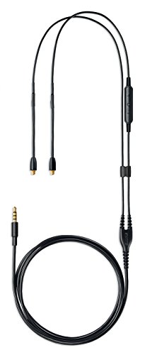 【マラソン最大46倍】SHURE SEシリーズ用 リモート&マイク内蔵ケーブル / iPhone Android 対応 / MMCXコネクター対応 / RMCE-UN