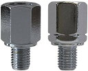 【マラソン最大46倍】タナックス バイクミラー ナポレオン ネジ径変換アダプタ— メッキ 正8mm→逆10mm CM-4