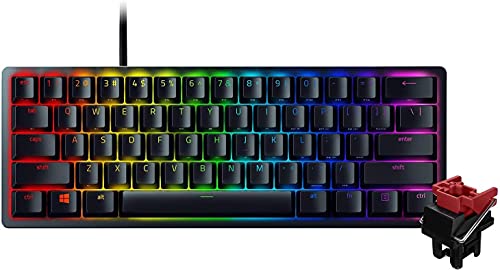 【マラソン最大47倍】Razer Huntsman Mini 小型 ゲーミングキーボード - Linear Optical Switch 英語 US配列 60%レイア