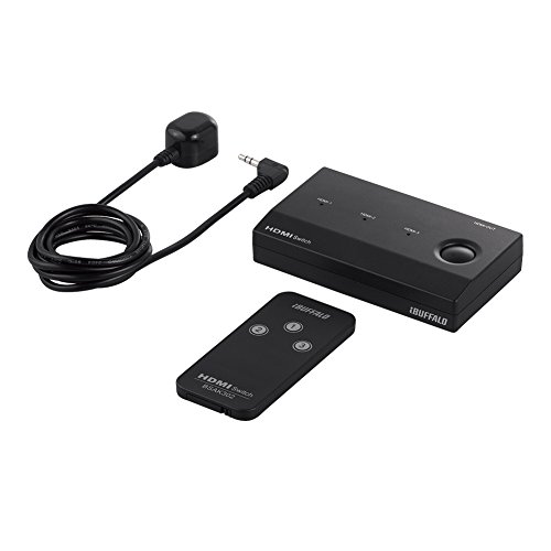 【5/1クーポン配布&ポイントUP】バッファロー HDMI 切替器 3入力1出力 リモコン付 Nintendo Switch / PS4 / PS5 動作確認済み BSAK