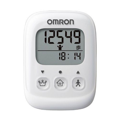 【マラソン最大46倍】オムロン(OMRON) 歩数計 ホワイト HJ-325-W