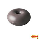【マラソン最大46倍】エレコム バランスボール 45cm エクリアスポーツ ドーナツ型 Mサイズ 転がらない ポンプ付 グレー HCF-BBDMGY