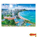 【マラソン最大46倍】エポック社 1000ピース ジグソーパズル 海外風景 輝きのワイキキビーチ-ハワイ (50×75cm) 09-026s のり付き ヘラ付き 点数
