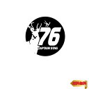 【マラソン最大46倍】キャプテンスタッグ(CAPTAIN STAG) ステッカー シール CSデザインステッカー 【76・マルシカ】 Φ60mm UM-1568