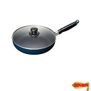 【マラソン最大46倍】和平フレイズ お手入れ簡単 フライパン24cm ブルー ふっ素樹脂加工 IH・ガス対応 ガラス蓋付 スティージー2 MB-2375