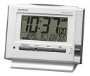 【マラソン最大46倍】リズム(RHYTHM) 目覚まし時計 電波時計 電子音アラーム 温度 湿度 カレンダー ライト付き 8RZ222SR03