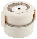 【マラソン最大46倍】スケーター(Skater) 弁当箱 Pompon's ネズミ 500ml 2段 丸型 抗菌 日本製 ONWR1AG-A