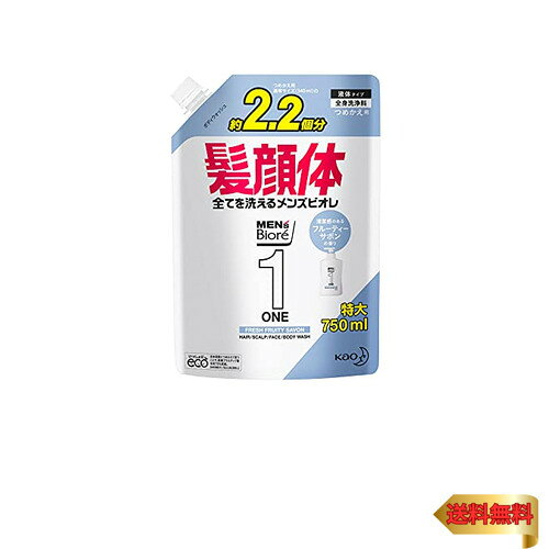 ・ホワイト 750ミリリットル (x 1) ・・Size:750ミリリットル (x 1)・ホワイト・内容量:750ml・ノンシリコーン/パラベンフリー/鉱物油フリー・アミノ酸系洗浄成分配合・清潔感のあるフルーティーサボンの香り"【メンズビオレONE】 髪、顏、体、すべてを洗えるメンズビオレ 1本で全身のアブラ超スッキリ 独自開発の「高洗浄クリアジェル」が髪・顔・体の皮脂・汗汚れを溶かし出して、洗い落とします。 ・1本で全身のアブラ超スッキリ ・清潔感のあるフルーティーサボンの香り