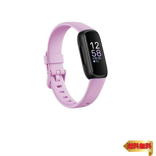 フィットビット スマートウォッチ（売れ筋ランキング） Fitbit Inspire 3 フィットネストラッカー Lilac Bliss/Black FRCJK L/Sサイズ[最大10日間のバッテリー