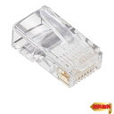【マラソン最大46倍】エレコム(ELECOM) RJ45コネクタ 単線仕様 100個入り LD-RJ45T100