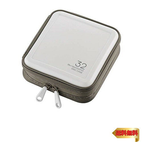 【マラソン最大46倍】エレコム DVD BD CDケース セミハード 32枚収納 ホワイト CCD-HB32WH