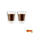 【マラソン最大46倍】BODUM ボダム CANTEEN キャンティーン ダブルウォール グラス 100ml 2個セット 【品】 10108-10J