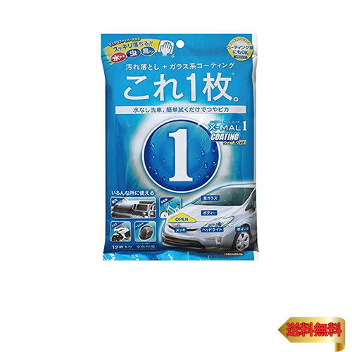 【5/1クーポン配布&ポイントUP】プロスタッフ 洗車用品 ガラス系ボディーコーティング剤 エックスマールワン ウェットクロス12枚入 S135