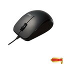 【マラソン最大46倍】エレコム マウス 有線 M-BL27UBKBK 3ボタン ラバーグリップ 抗菌 ブラック
