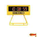 【マラソン最大46倍】セイコークロック(Seiko Clock) 目覚まし時計 置き時計 デジタル ミニタイマークロック 黄色 93×104×45mm SQ815Y