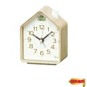 【マラソン最大46倍】セイコークロック(Seiko Clock) 目覚まし時計 置き時計 アナログ 薄茶木目 110×86×63mm PYXIS ピクシス NR453