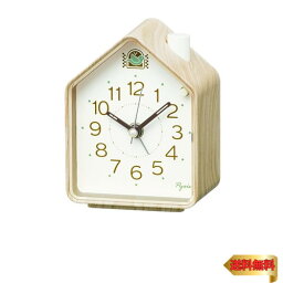 セイコークロック(Seiko Clock) 目覚まし時計 置き時計 アナログ 薄茶木目 110×86×63mm PYXIS ピクシス NR453