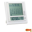 【マラソン最大46倍】セイコークロック(Seiko Clock) 掛け時計 置時計 兼用 マンスリーカレンダー機能 六曜表示 デジタル 電波 目覚まし時計 SQ422