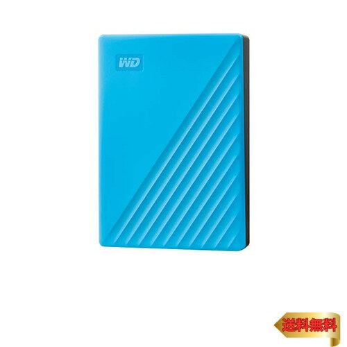 【5/1クーポン配布&ポイントUP】WD ポータブルHDD 5TB USB3.0 ブルー My Passport 暗号化 パスワード保護 外付けハードディスク / 3年 WDBPK