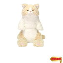 【マラソン最大46倍】サンレモン(Sun Lemon) ひざ ねこ クリーム すやすや 20×13.3×40cm ぬいぐるみ アニマル P-6472