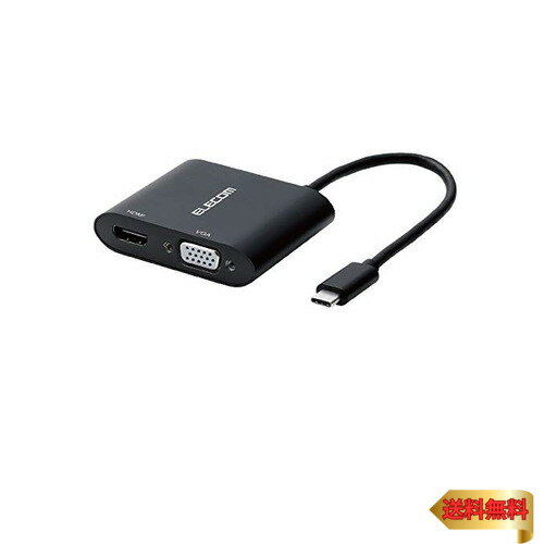 GR(ELECOM) hbLOXe[V USB-C HDMI ϊ TYPE-C - HDMI & VGA ( D-sub15s )