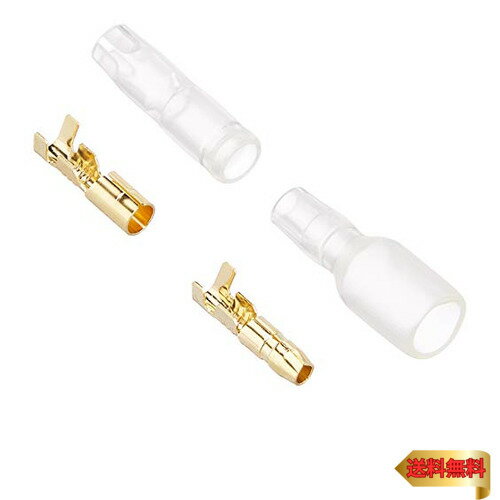 【マラソン最大46倍】エーモン(amon) ギボシ端子セット(後入れスリーブ) 24Kメッキ AV(S)0.5~2sq 4セット 3342