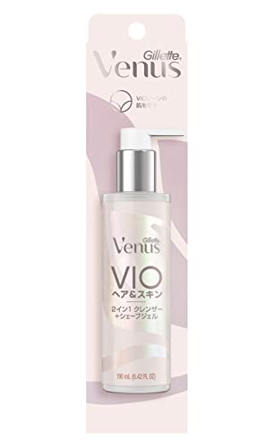 【5/1クーポン配布＆ポイントUP】ジレットヴィーナスVIOヘア＆スキン 2 イン1 クレンザー＋シェーブジェル 190mL