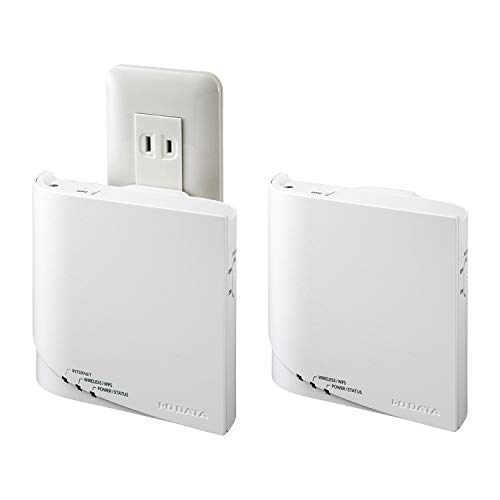 【5/1クーポン配布 ポイントUP】アイ オー データ WiFi 無線LAN ルーター 11ac Wi-Fi 867 400Mbps 子機1台 コンセント直付け IPv6 3階建/