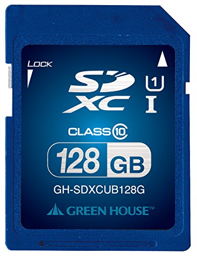 【6/1クーポン配布&ポイントUP】グリーンハウス SDXCメモリーカード UHS-I対応 クラス10 128GB GH-SDXCUB128G