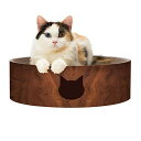 【マラソン最大46倍】猫壱(necoichi) バリバリボウル ダークブラウン