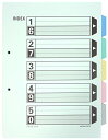 【マラソン最大46倍】コクヨ ファイル インデックス 仕切カード B5 5山 2穴 10組 シキ-61