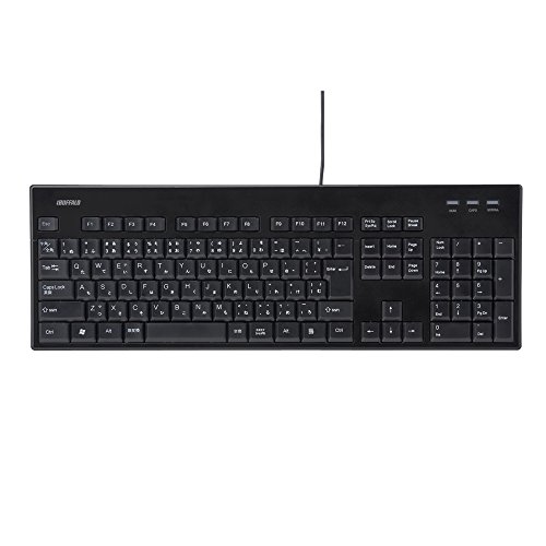 【マラソン最大46倍】BUFFALO USB接続 有線 ウォッシャブル キーボード 丸洗い対応モデル ブラック BSKBU12BK Windows/PS4/PS3対 【マラソン最大46倍】BUFFALO USB接続 有線 ウォッシャブル キーボード 丸洗い対応モデル ブラック BSKBU12BK Windows/PS4/PS3対