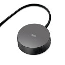 【マラソン最大46倍】エレコム 電源タップ 見せるインテリア roo't(ルオット) 丸型 4個口 1.5m ブラック AVT-D4-2415BK