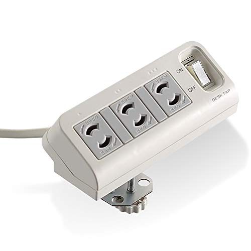 【マラソン最大46倍】エレコム 電源タップ デスクに固定用 集中スイッチ付 3個口 T-DK2320CBS