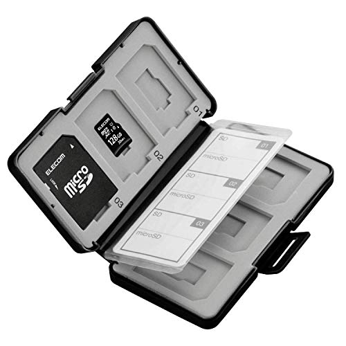 【マラソン最大46倍】エレコム メモリカードケース SD ケース プラスチック SD6枚 + microSD6枚収納 ブラック CMC-SDCPP12BK 【マラソン最大46倍】エレコム メモリカードケース SD ケース プラスチック SD6枚 + microSD6枚収納 ブラック CMC-SDCPP12BK