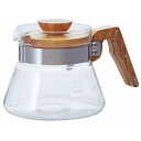 【マラソン最大46倍】HARIO (ハリオ) コーヒーサーバー オリーブウッド 400ml VCWN-40-OV