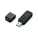 【マラソン最大46倍】エレコム カードリーダー USB3.0 9倍速転送 スティックタイプ ストラップホール付 ブラック MR3-D011BK