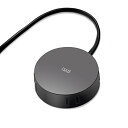 【マラソン最大46倍】エレコム 電源タップ 見せるインテリア roo't(ルオット) 丸型 4個口 2.5m ブラック AVT-D4-2425BK(2)