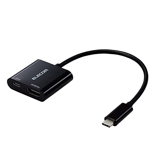 【5/1クーポン配布&ポイントUP】エレコム USB-C HDMI 変換 (USB C to HDMI 60Hz 変換アダプタ) ミラーリング対応 給電ポート付き USB Powe