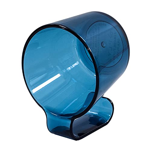 コップ・ブルー 歯磨きコップ 4548622593129・・Color:ブルーStyle:コップ・サイズ：80mm×100m×60mm・品質：アクリル樹脂・生産国：中国・重量：64グラム・耐熱温度:60℃"タンブラーのコップ部分に傾斜をつけました。 持ち手をたてると自立してくれるので、タンブラーをおくスペースさえあれば場所を選ばず自然に水が切れます。 フックやタオルハンガーにかけておくこともできるので、様々な洗面コーナーにあわせた使い方ができます。 継ぎ目がないので水滴が留まりにくく、清潔にお使いいただけます。 素材はプラスチックの中でも強く透明度が高いといわれているアクリル樹脂です。 ガラスのようなクールな見た目ですが、丈夫で変色しにくいので、長く使えます。 また、持ちやすく、もし落としてしまってもわれたりしないので、お子様用としてもぴったりです。
