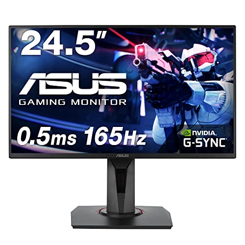 【5/1クーポン配布 ポイントUP】ASUS ゲーミングモニター VG258QR-J 24.5インチ/フルHD/0.5ms/165Hz/G-SYNC Compatible/Free