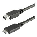 【マラソン最大45.5倍】StarTech.com USB-C - Mini DisplayPortケーブル 1m 4K/60Hz ブラック CDP2MDPMM1MB